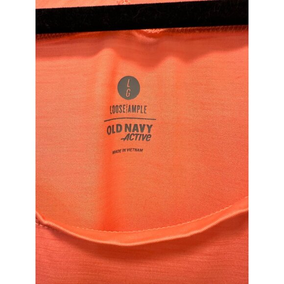 Old Navy Active Womens Loose-Fit Coral T-Shirt L - Picture 3 of 5